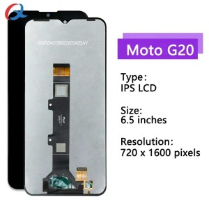 Wyświetlacz LCD z ekranem dotykowym Motorola Moto G20 — zamiennik, digitizer, wymiana