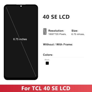 Wyświetlacz LCD z ramką do TCL 40 SE T610K T610K2 T610P T610P2 + Zestaw narzędzi gratis