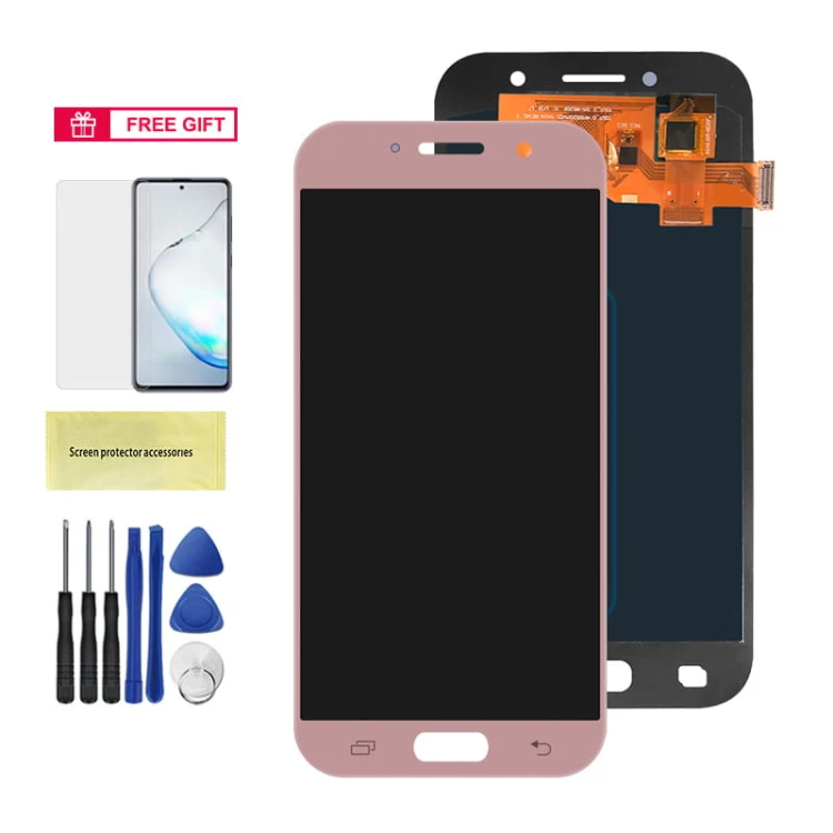 SAMSUNG GALAXY A5 2017 A520 A520F SM-A520F - WYŚWIETLACZ LCD - TFT - Różowy.jpeg