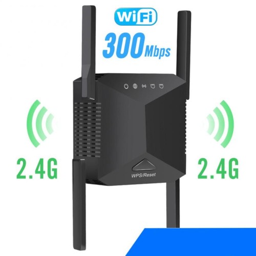Wzmacniacz zasięgu WIFI 2.4-5G - Repeater 3001200 Mbps - czarny - 300 mbps.jpeg