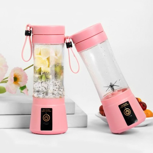 Przenośny mini blender do koktajli - 6 ostrzy - USB  - pełen owoców.jpeg
