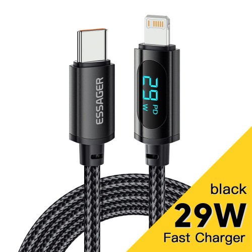 Kabel do telefonu USB-C-Lightning - Do Iphone'a - 29W - Szybkie Ładowanie - 1M - main.jpeg