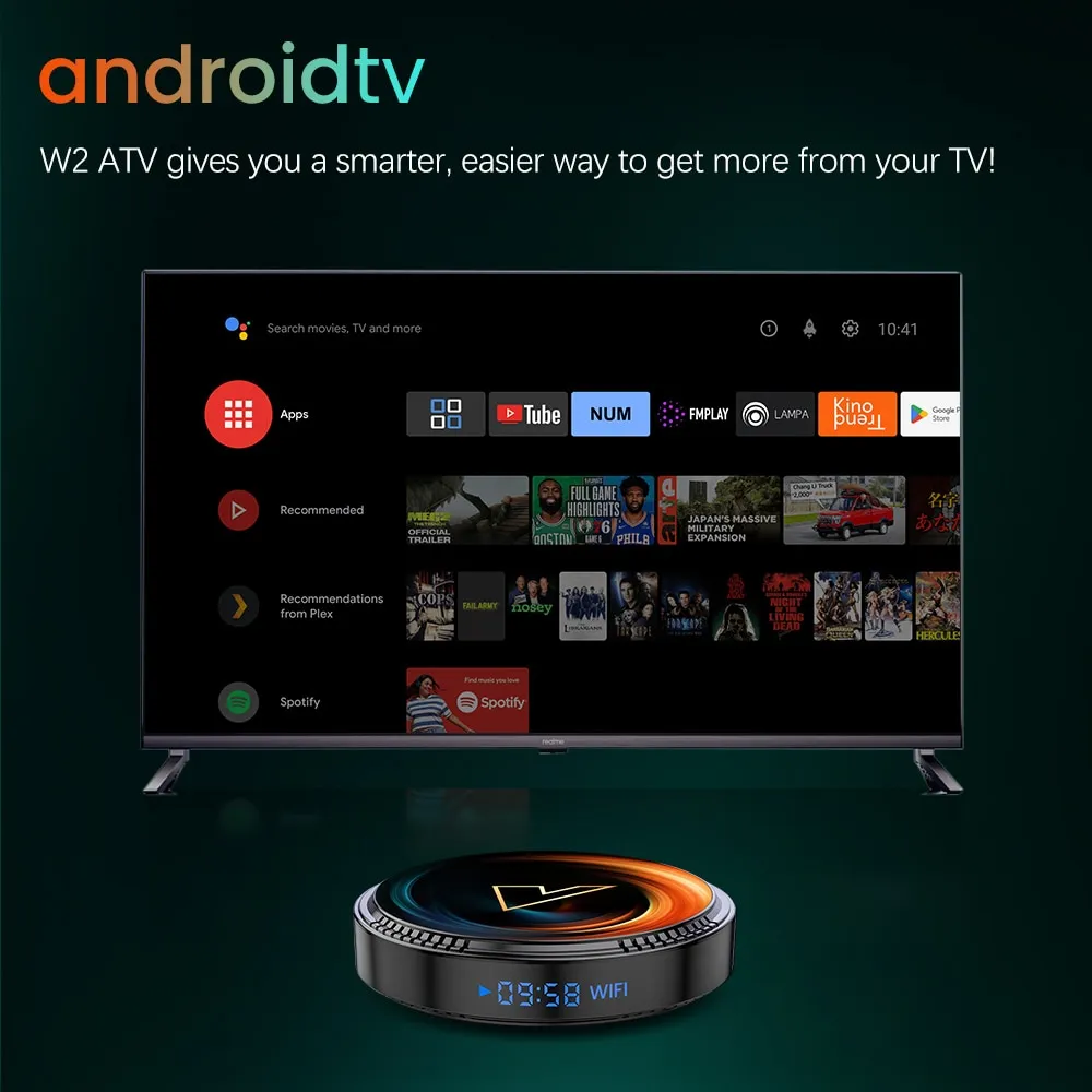 smart tv Box android - bogaty interfejs