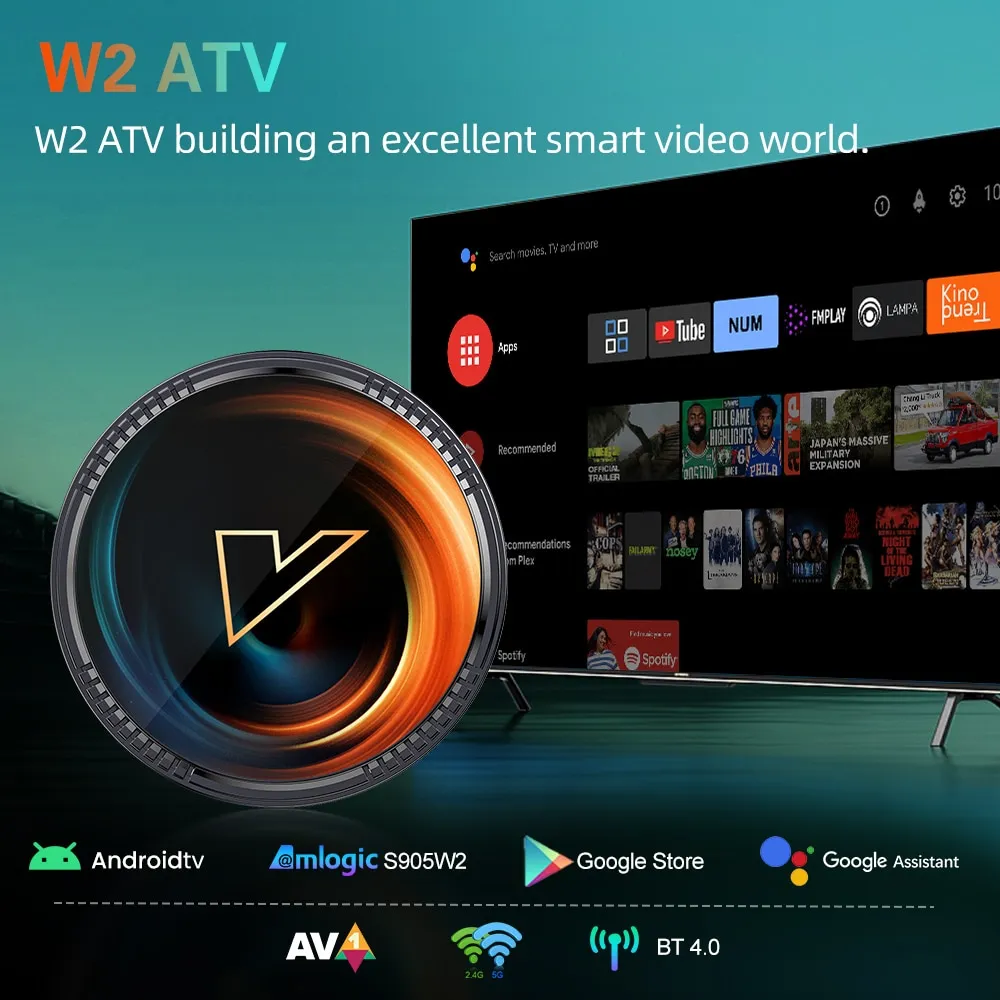 W2 ATV SMART TV BOX ANDROID