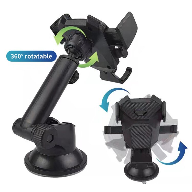 Uchwyt na telefon do samochodu RoboTic - Na przyssawkę - Rotacyjny - obraca sie o 360 stopni