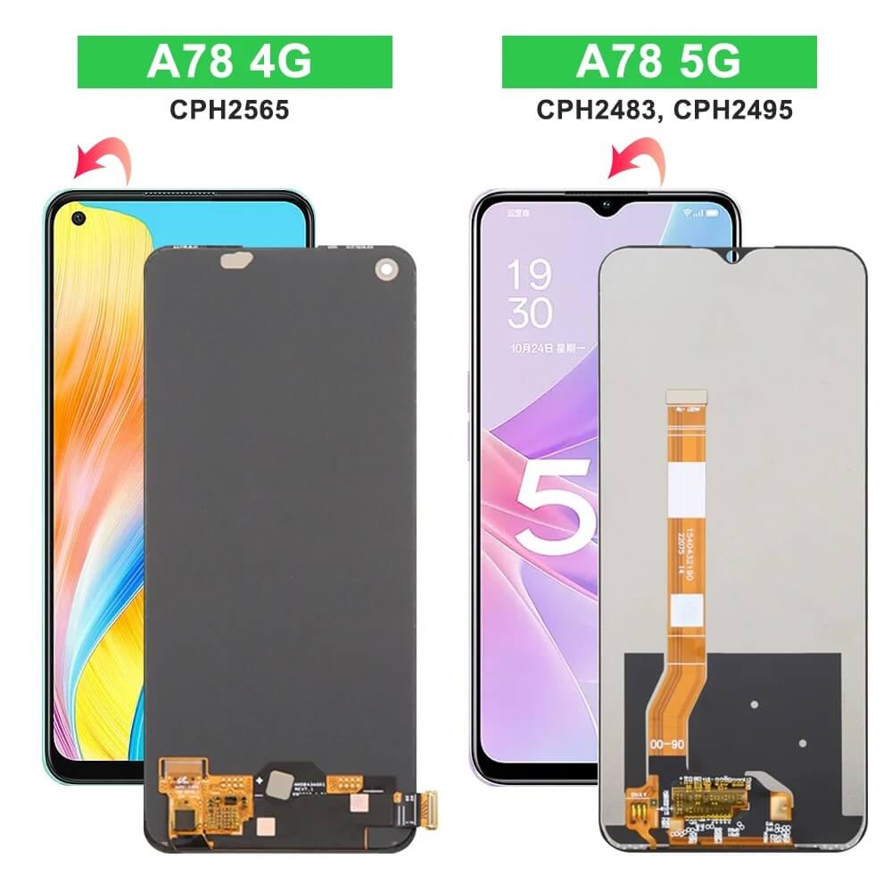 OPPO A78 4G CPH2565 LCD DIGITIZER bez ramki - oled