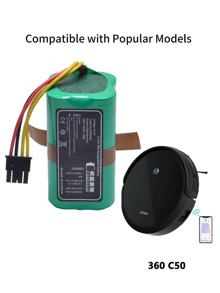 Akumulator - Bateria 3200mAh 14.4V wymienna do robota 360 C50, LIFERO RX9