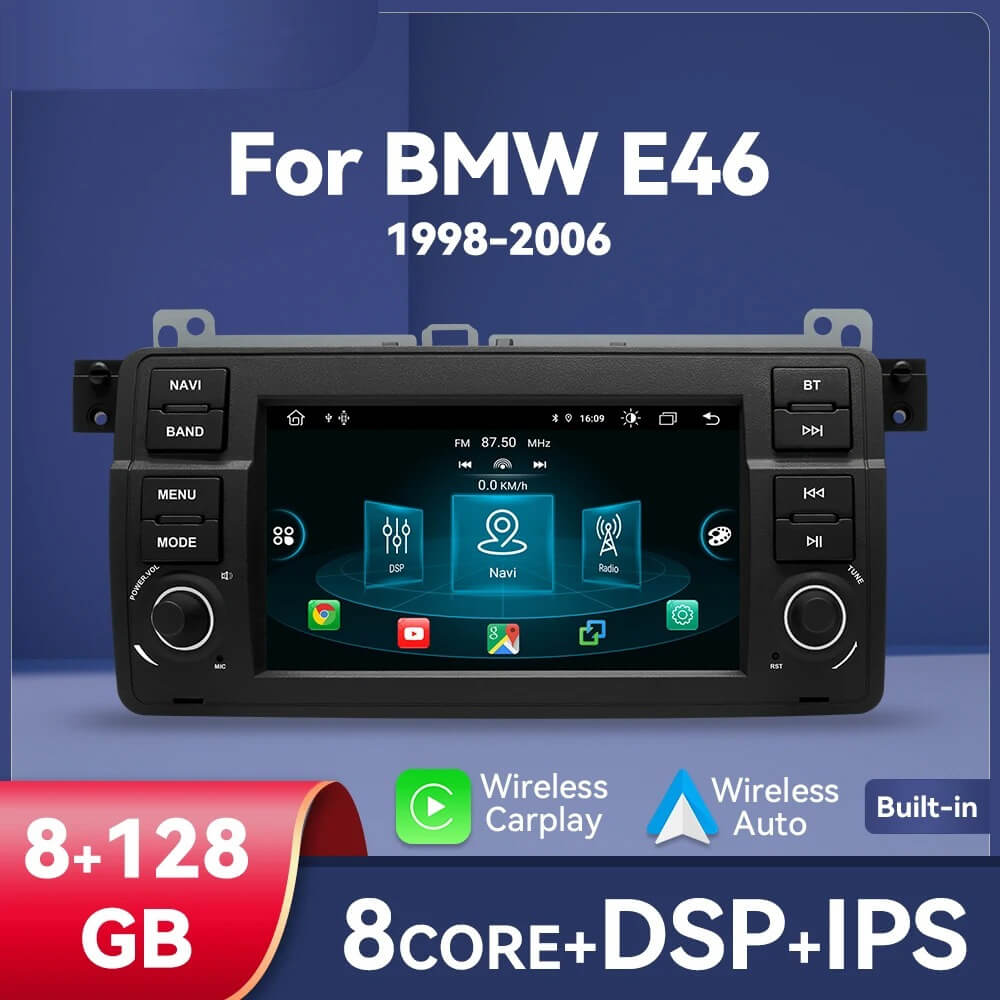 Radio 2 din BMW E46 - 8gb - 128gb - 8 rdzeni