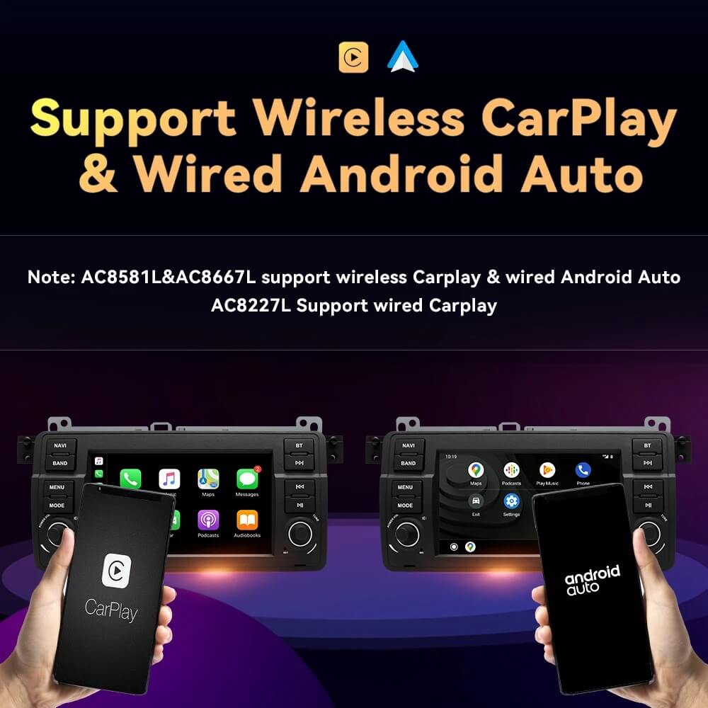 carplay - android auto w bmw e46